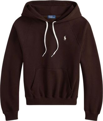 Ralph Lauren Sweatshirt met Logo - Dames - Hoodies - Bruin - M - Hoodies & sweatvesten