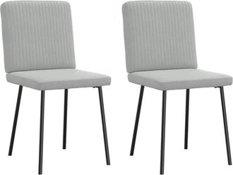 vidaXL Vidaxl - Sillas de comedor 2 unidades terciopelo gris claro
