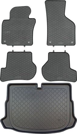 OEM Juego De Alfombrillas De Goma Para Coche Y Maletero Para Volkswagen Scirocco Iii Coup&eacute; (junio De 2008 A 2017)