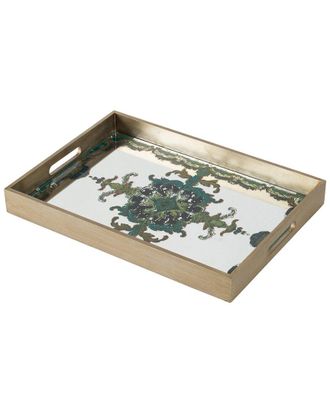 A&B Home Discontinued A&B Home Decorative Tray With Scroll Pattern
