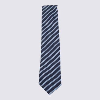 Ermenegildo Zegna Blue Navy Silk Tie