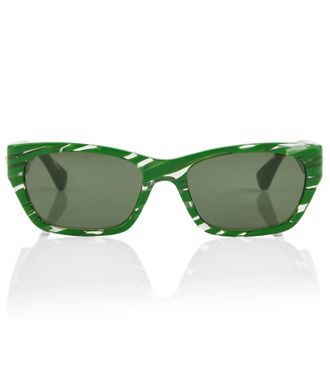 Bottega Veneta Rectangular acetate sunglasses