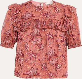 Ulla Johnson Jodie Puff-Sleeve Blouse
