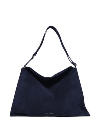 Orciani large Trinity Peach contrast-strap shoulder bag - Blue