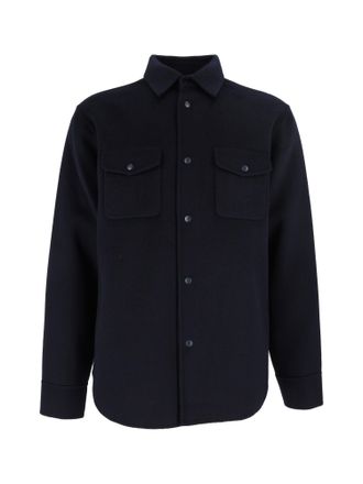 Aspesi Wool Flap-Pocket Shirt Jacket