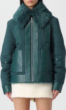 Patrizia Pepe Fur Coat PATRIZIA PEPE Woman color Green