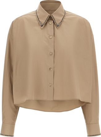 Fabiana Filippi Beige Cotton Womens Blouse