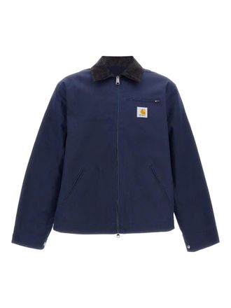 Carhartt Work in Progress corduroy-collar zip jacket - unisex - Cotton - L - Blue