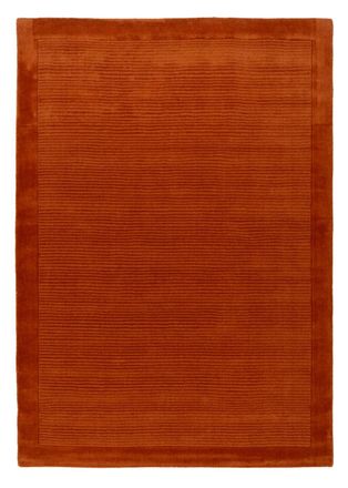 Kukoon Natural Wool Plush Pile Terracotta Area Rug | Size: 190 cm x 280 cm