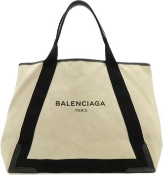 Balenciaga Pre-owned Vintage Tote Bag - Dames - Vintage Shopper - Beige - ONE Size - Vintage
