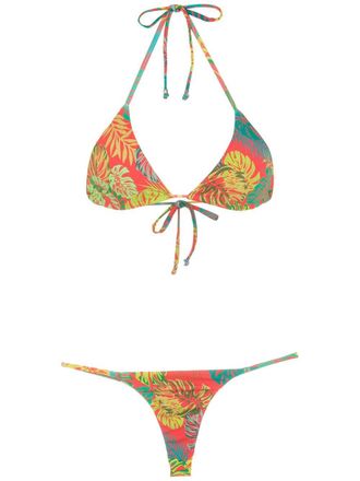 Amir Slama Bikini con stampa - Rosso