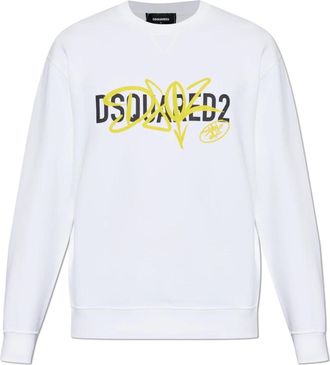 Dsquared2 Uomo, Felpe, Bianco, M, new