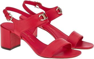 Ferragamo Gancini Leather Sandal