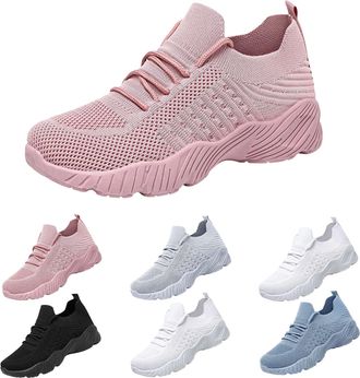 Generic Womens Trainers, Breathable and Comfortable Running Shoes, Lightweight, Leisure, Comfortable Walking Shoes, Non-Slip Tennis, Fitness, Jogging Sports S