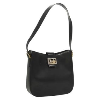 Celine Pre-owned Leather celine-bags - Dames - Vintage Schoudertas - Zwart - ONE Size - Leer - Vintage