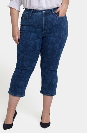 NYDJ Joni High Waist Relaxed Capri Jeans in Indigo Bellafontaine at Nordstrom, Size 14W