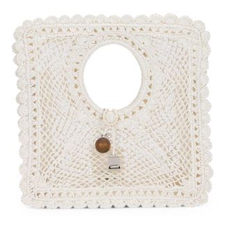 Jacquemus Handbags, female, White, Size: ONE SIZE Le Carre Spiaggia