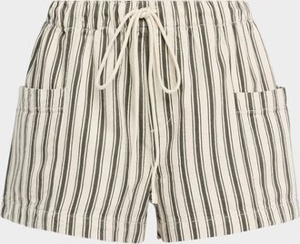 Rag & Bone Featherweight Emery Drawstring Denim Shorts
