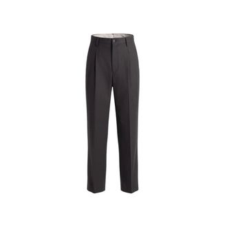 Kaptain Sunshine Straight Trousers, male, Black, Size: 2XL Wool Poplin Trousers