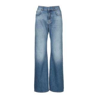 Pinko Wide Jeans, female, Blue, Size: W29 Wanda Wide Leg