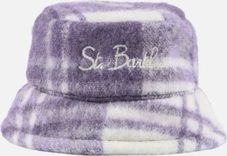 MC2 Saint Barth Woman Bucket Hat With Tartan Print