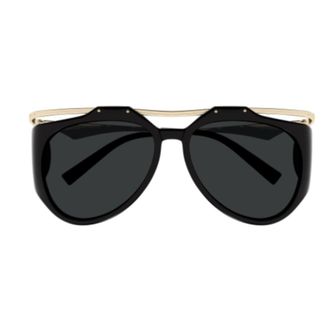 Saint Laurent Eyewear Sl M137/f Amelia001-black-gold-black