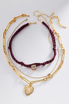 Anthropologie Shades of Sea Layering Necklaces