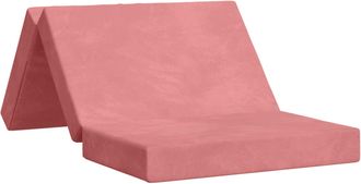 vidaXL Sof&aacute; Cama Plegable 100 X 67 X 45 Cm Rosa Vidaxl