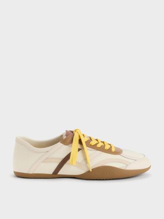 Charles & Keith Nylon & Leather Sneakers