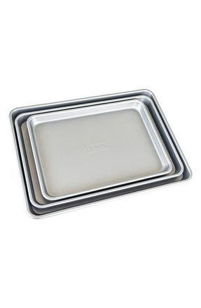 Viking 3-Piece Nonstick Aluminized Steel Baking Sheet Set in Grey at Nordstrom