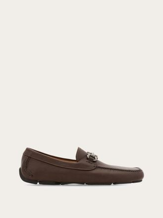 Ferragamo Uomo Driver ornamento Gancini Marrone Taglia 40.5