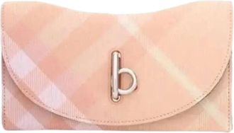 Burberry Pre-owned Wallets, female, Pink, Size: ONE SIZE Pre-owned Long Check Wallet