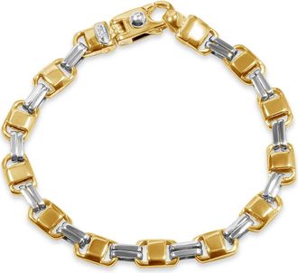 Pompeii3 Mens Link 14k Gold (32gram) or Platinum (52gram) 3.5-8mm Bracelet 8.5