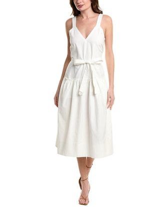 Proenza Schouler Sasha Linen-Blend Midi Dress