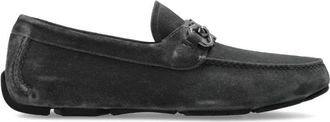 Ferragamo Parigi New Loafer - Heren - Loafers - Grijs - 40 1/2 EU - Leer - Schoenen