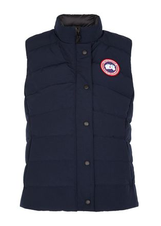 Canada Goose Womens Medium Navy Freestyle Quilted Arctic-tech Shell Gilet - Water-resistant - M