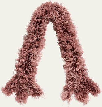 Valentino Garavani Ostrich & Turkey Feather Scarf