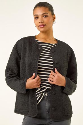 Roman Patterned Pocket Edge Jacket