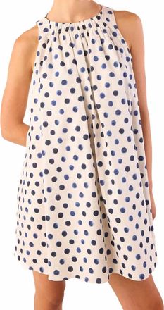 Misa Louisa Mini Dress In Small Polka Dot Poplin