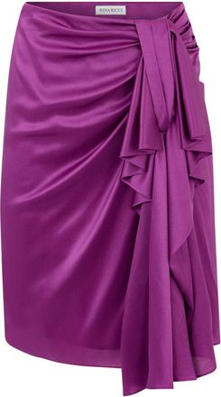 Nina Ricci Gonna drappeggiata asimmetrica - Viola