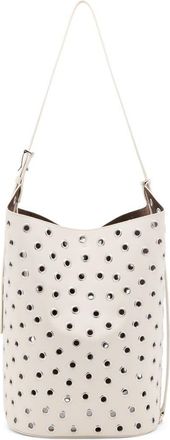 Proenza Schouler Brant Grommet Leather Bucket Bag in Ecru at Nordstrom