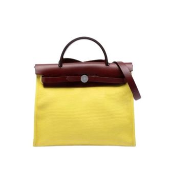 Herm&egrave;s Pre-owned Herbag Zip 31 - Dames - Pre-owned - Geel - Maat: ONE Size Leer