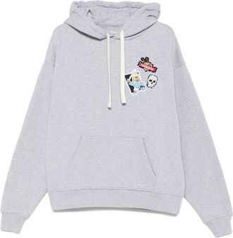 Charles Jeffrey Loverboy Felpa con cappuccio e applicazione Barbarian - Grigio