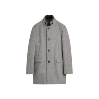 Cinque Cinque, Heren, Mantels, Grijs, Maat: M Wol