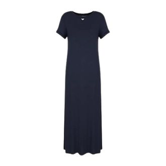 Emporio Armani Maxi Jurk - Dames - Maxi kleedjes - Blauw - M - Kleedjes