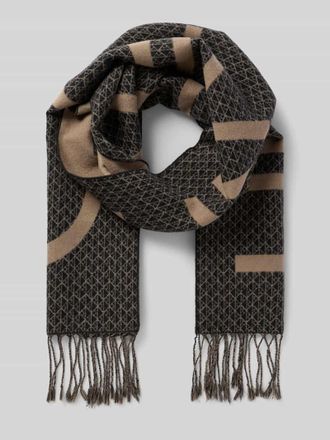 Calvin Klein Schal mit Ausfransungen in Black, Größe 1