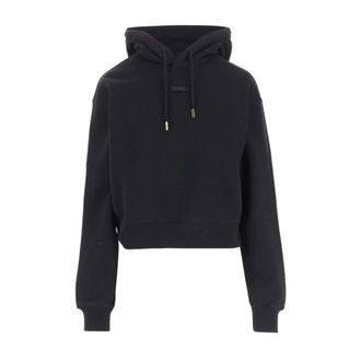 Jacquemus Zwarte Trekkoord Hood Sweater - Dames - Hoodies - Zwart - M - Katoen - Hoodies & sweatvesten
