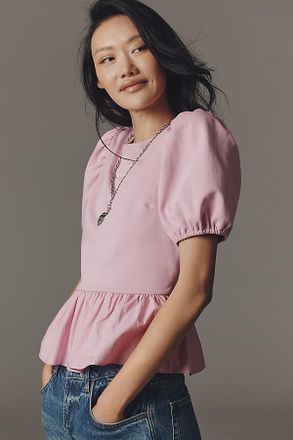 English Factory Bubble-Sleeve Blouse