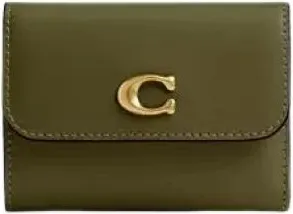 Coach Portemonnee Kaarthouder Essential - Heren - Portefeuilles - Groen - ONE Size - Leer - Accessoires