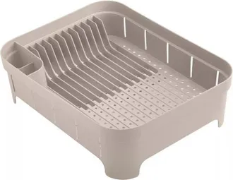 Ou Compact Freestanding Plastic Kitchen Dish Drying Rack in Beige at Nordstrom